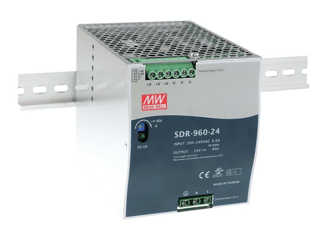 MEANWELL Trofazno industrijsko napajanje na DIN šini 960W,  TDR-960-24