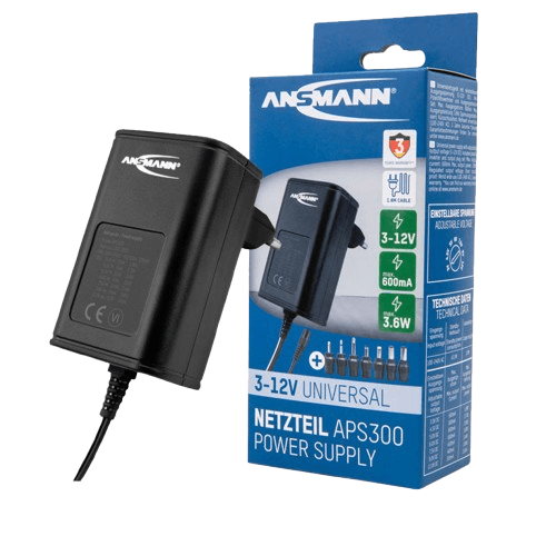 ANSMANN Univerzalni AC/DC adapter APS 300, 240 V, 600 mA