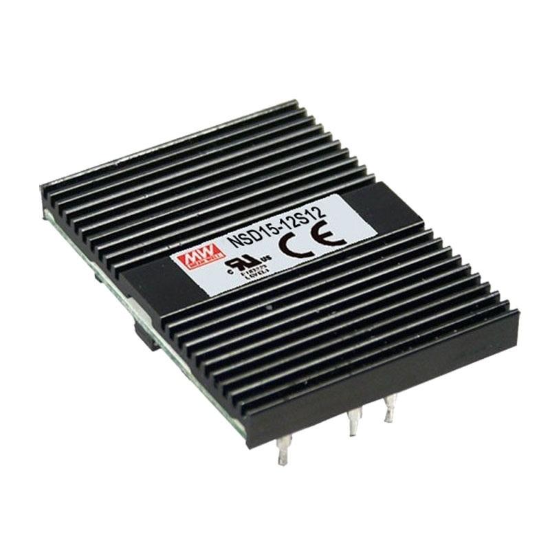 MEANWELL Pretvarač snage DC/DC sa jednim izlazom NSD15-12S12, 15 W