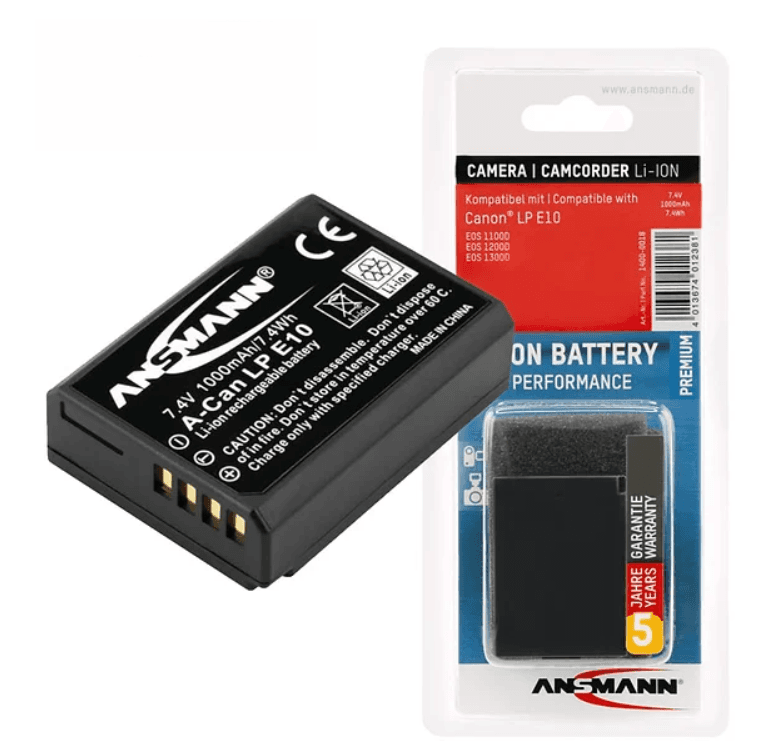Baterija Li-Ion 7.4v 1000 mAh za Canon kamere A-Can LP E10
