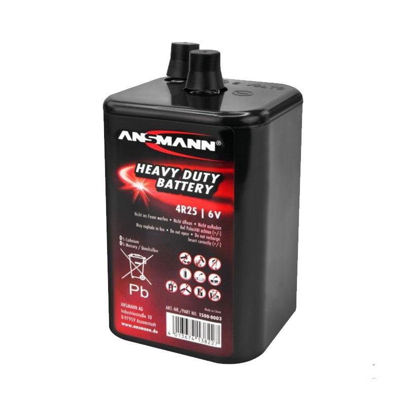 ANSMANN Baterija cink-karbon, 6 V, 4R25, Crna