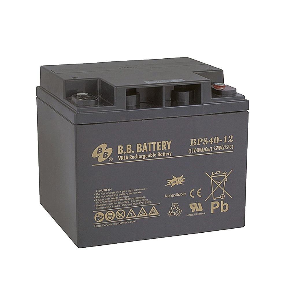 BB TECH Baterija terminal BPS40-12 BB B2, 12 V, 40 Ah, Crna
