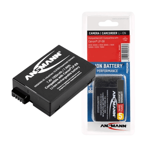 ANSMANN Baterija Li-Ion za Canon kamere LP-E8 , 7.4 V,  1000 mAh