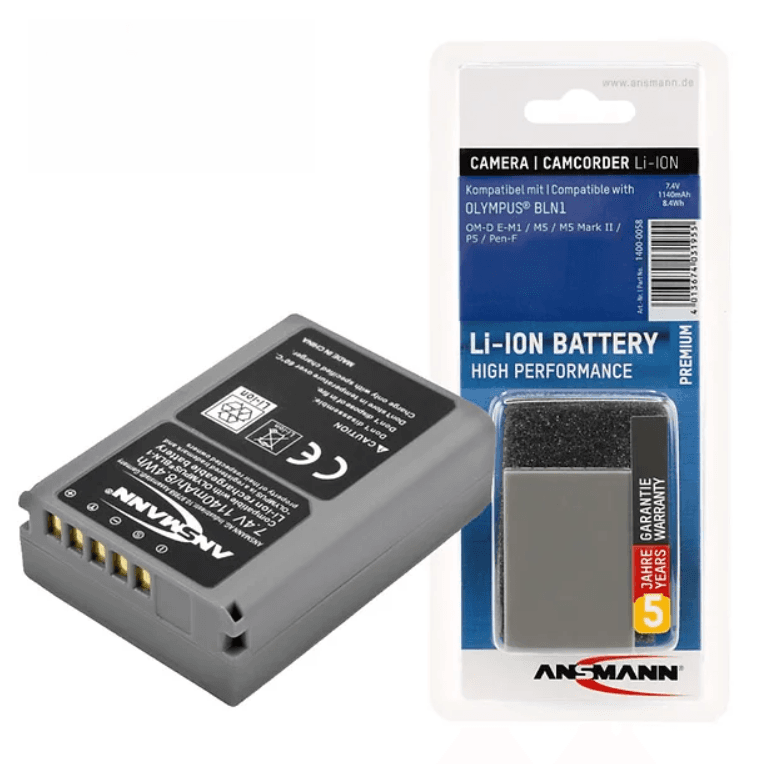 ANSMANN Baterija za OLYMPUS kameru BLN1 Li-Ion 7.4V 1140mAh
