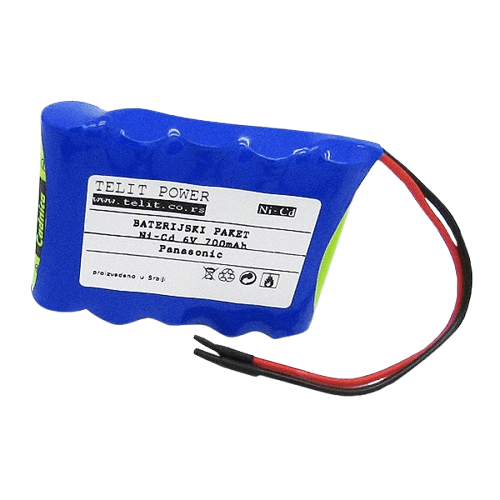 TELIT POWER Baterija Panasonic Cadnica za EKG uredjaj, NiCd, 6V, 700mAh