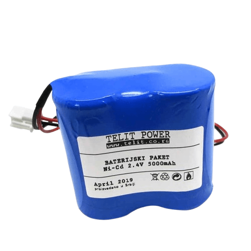 TELIT POWER Baterija za panik lampu, Ni-Cd, 2.4V, 5000mAh