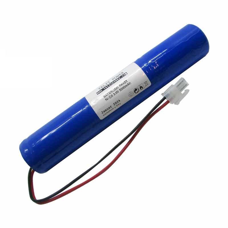 TELIT POWER Baterija NiCd za panik svetiljku 3 krmt 33/62, 3.6 V, 5000 mAh, Plava