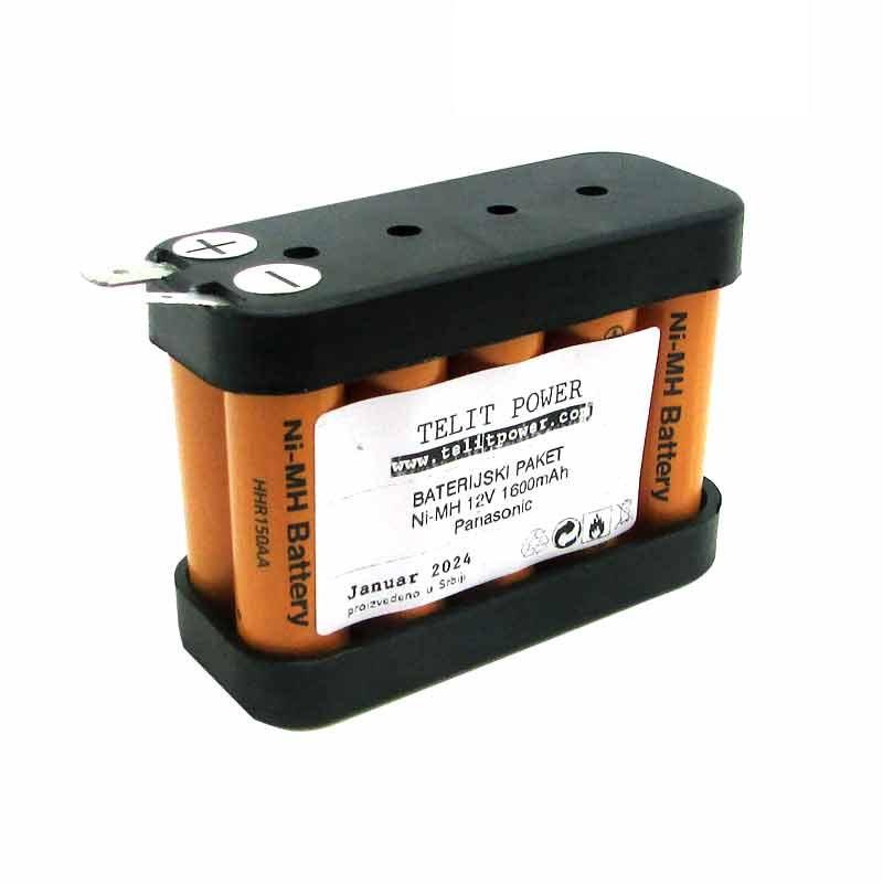 TELIT POWER Baterija za alarme NIMH Panasonic 805658, 12 V, 1600 mAh, Narandžasta