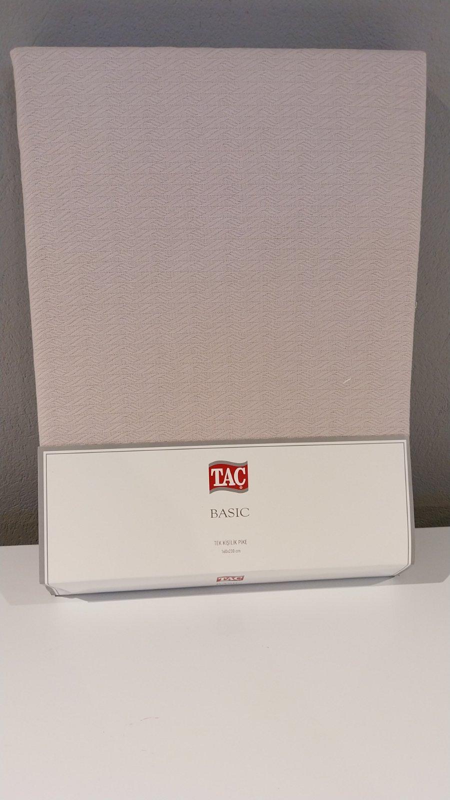 Tac Prekrivač za krevet Basic, 160x230cm, Krem