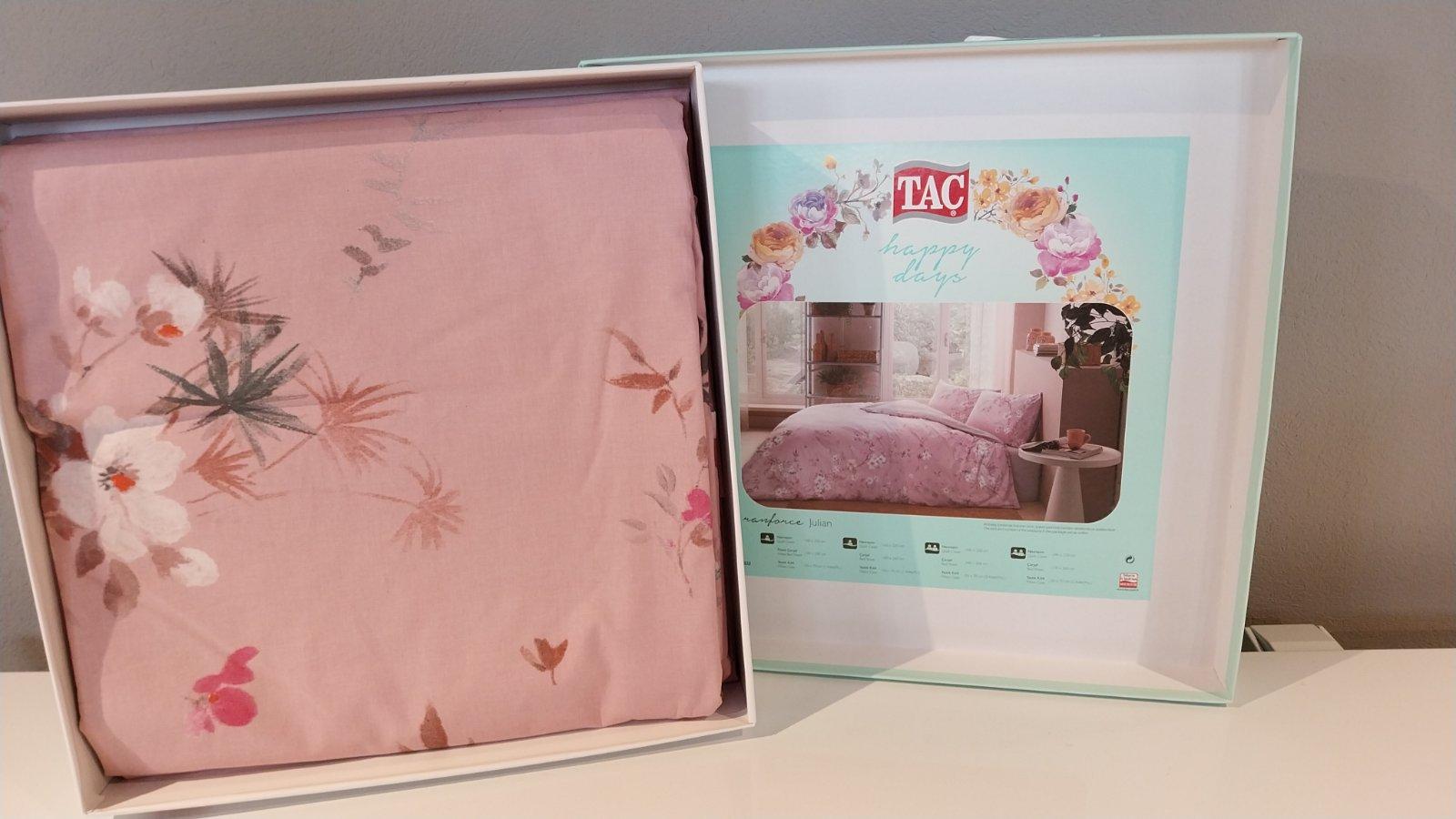 Tac Set posteljine Julian, 160x200cm, Roze