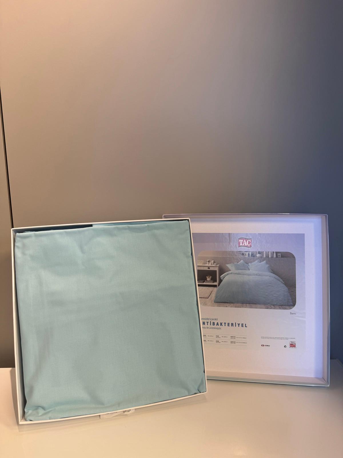 Tac Set posteljine Basic, 200x220cm, Menta