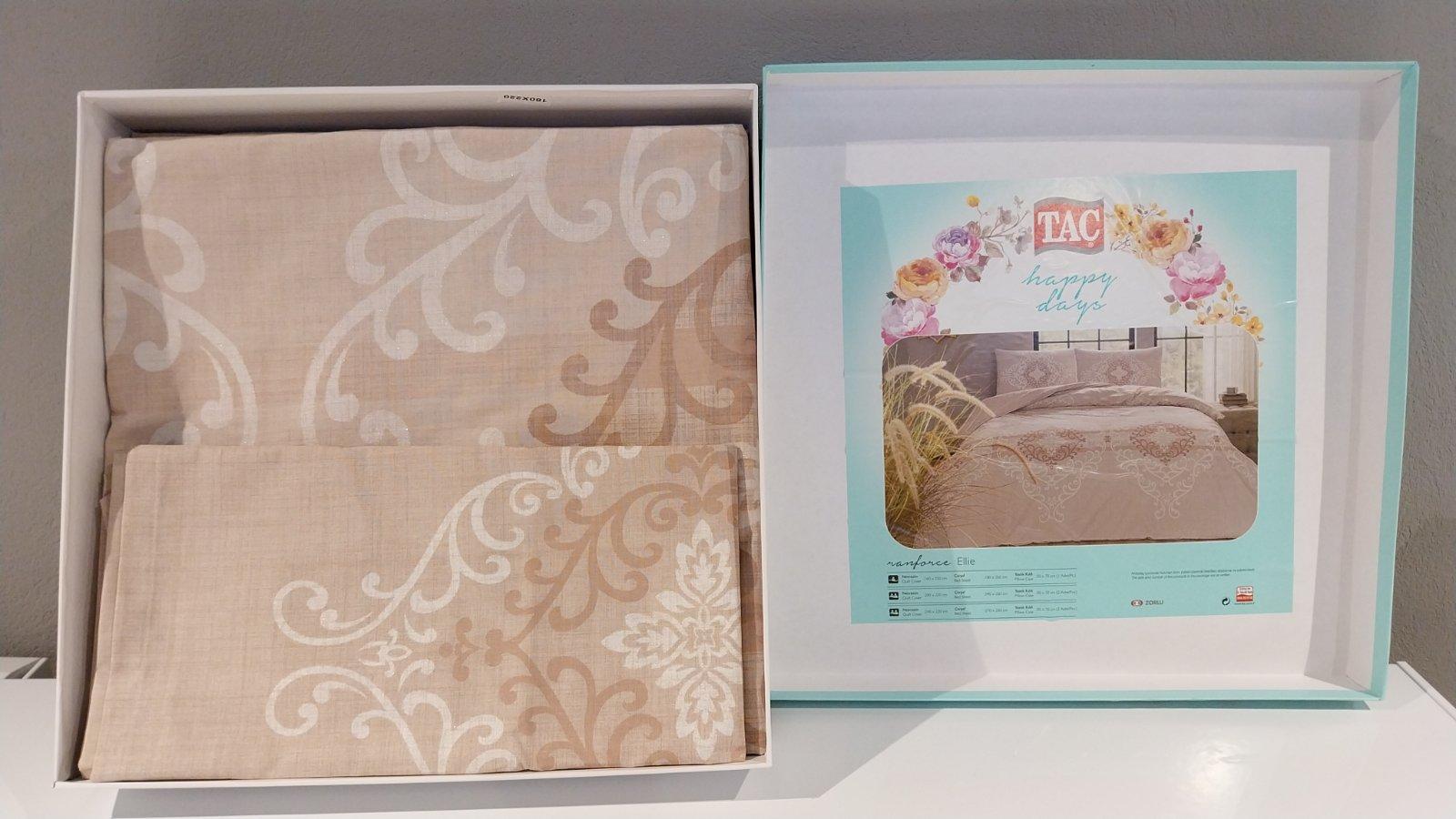 Tac Set posteljine Ellie, 160x220cm, Bež