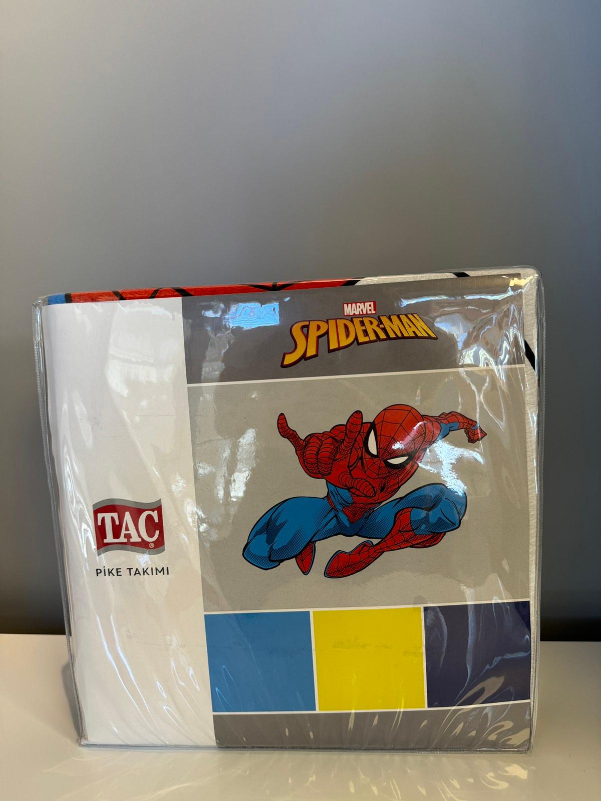 Tac Set posteljine sa prekrivačem za dečake Spiderman, 100x200cm, Plavo-crveni