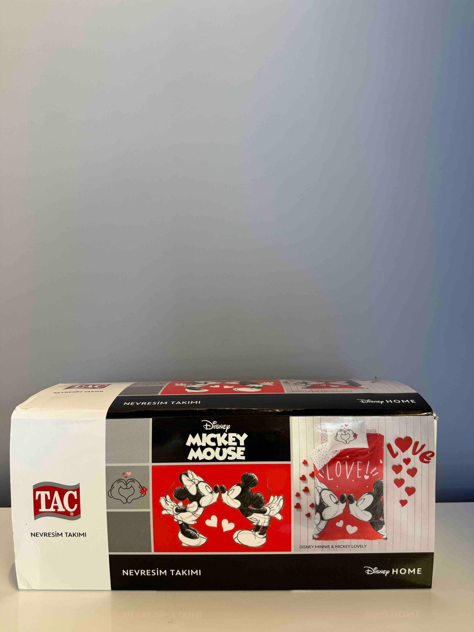 Tac Set posteljine za devojčice Minnie&Mickey, 100x200cm, Crveni