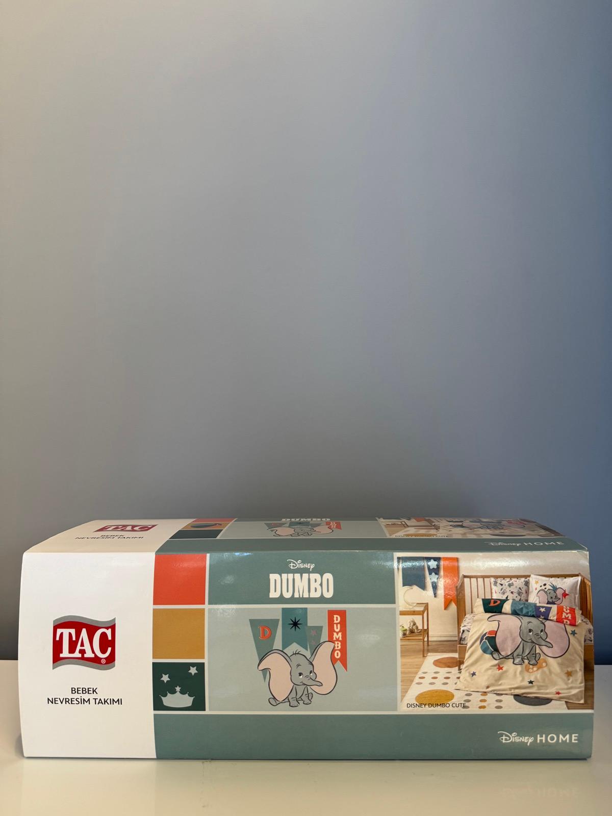 Tac Set posteljine za dečake Dumbo Cute, 100x150cm, Šareni