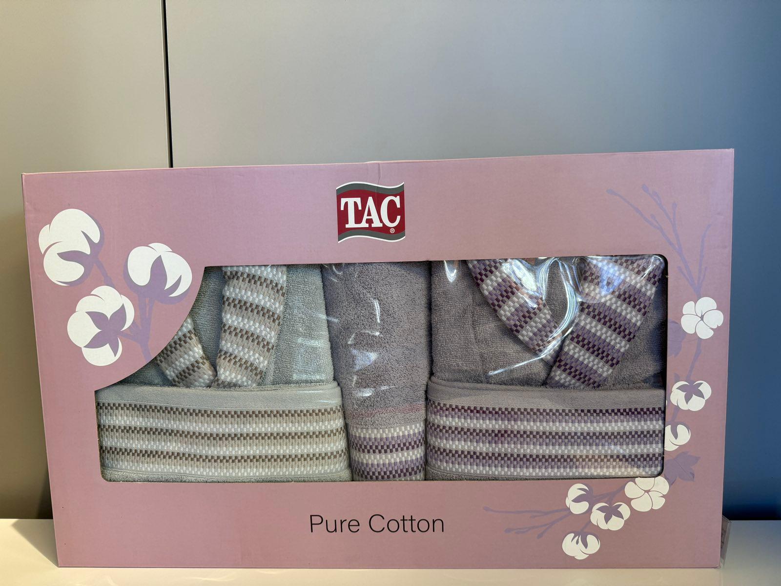 Tac Porodični set bademantila Alba, Tamnosivo-zelni