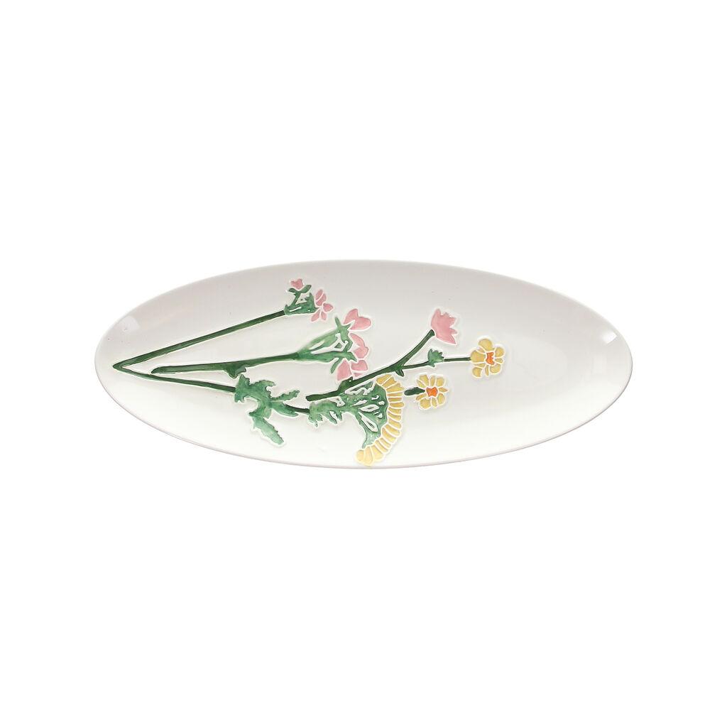 Tognana Dekorativni tanjir Garden, Ovalni, 31 cm, Beli