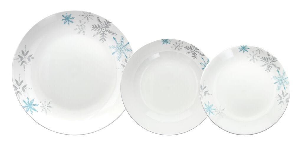 Tognana Servis za ručavanje Madison Snowflake, set 18 delova, Porcelan