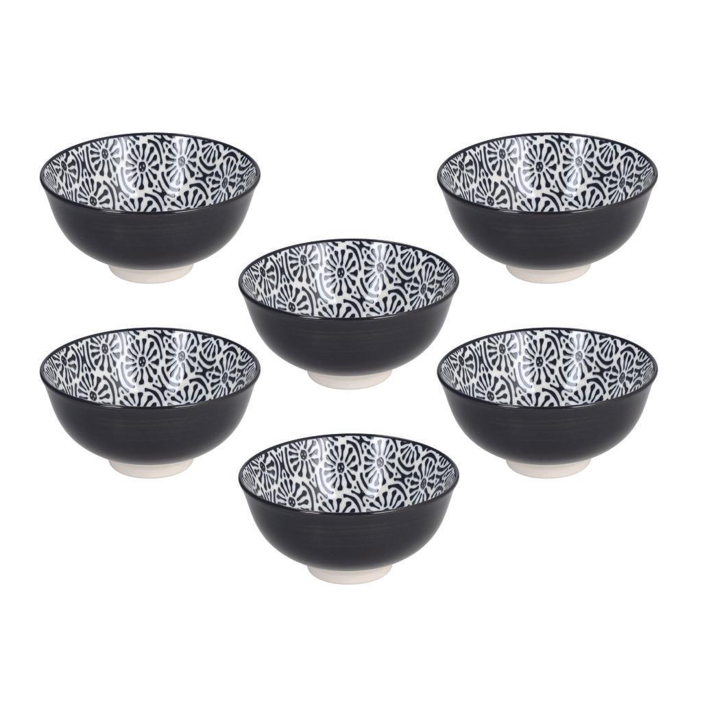 Tognana Set činija 12 cm, 6 komada, Crni