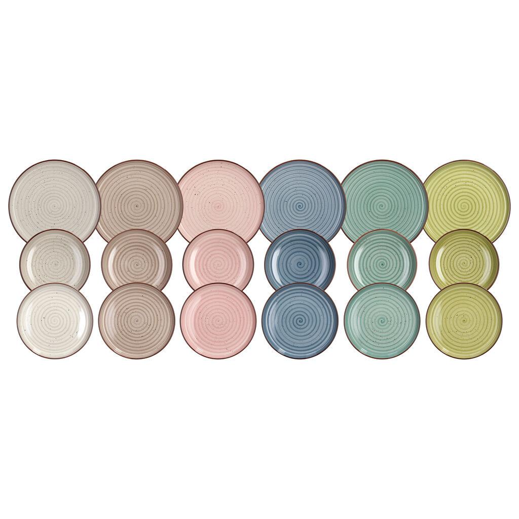 Tognana Set tanjira za ručavanje Pastel, 18 delova