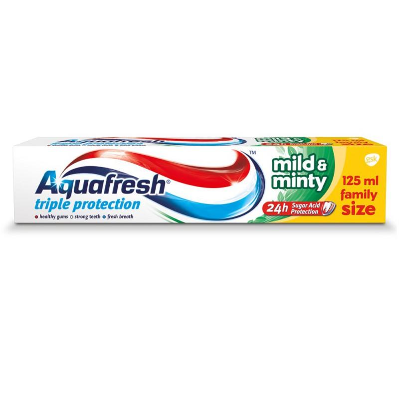 Selected image for AQUAFRESH Pasta za zube Triple protection Mild and Minty 125ml