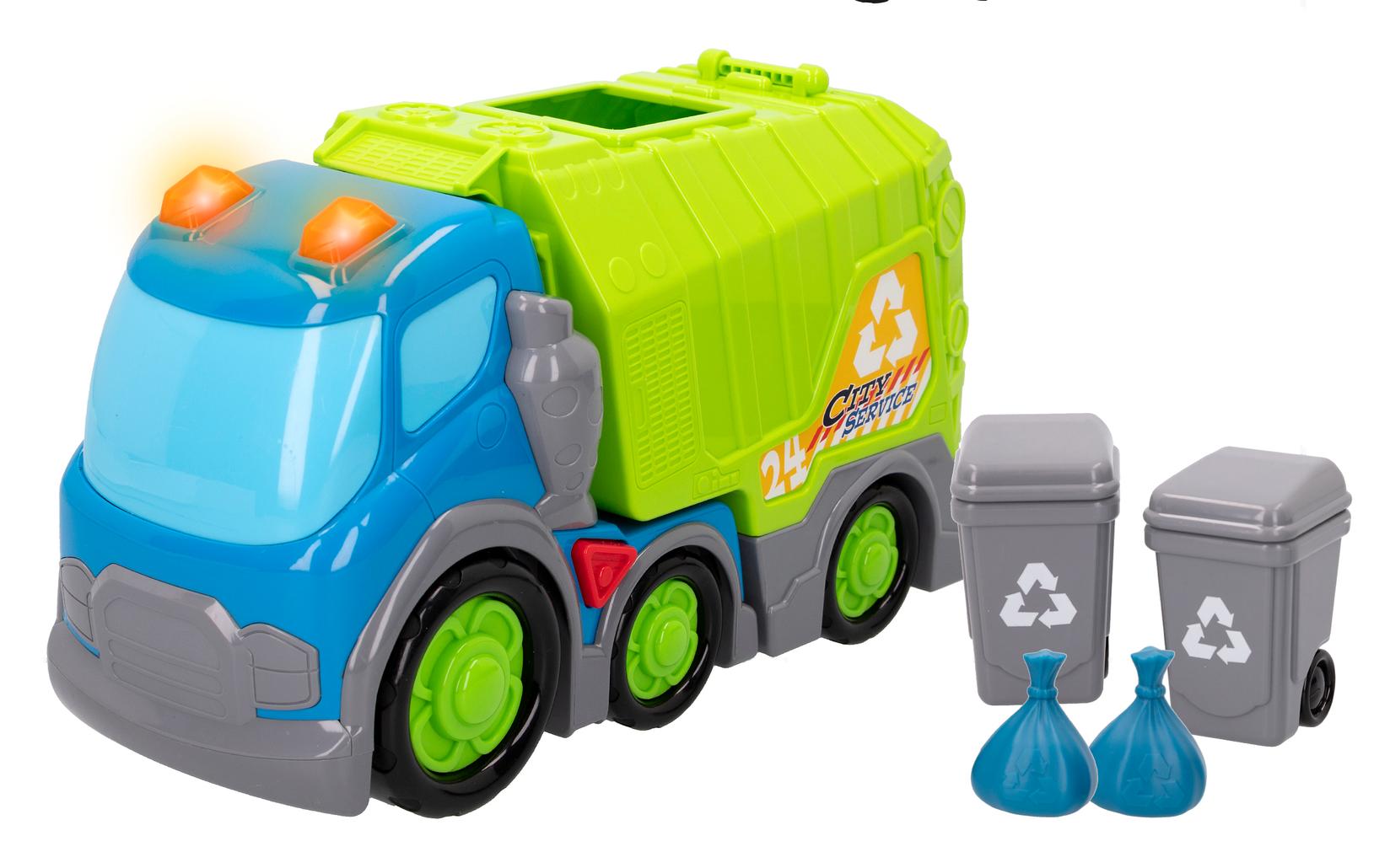 KIDDY GO Svetleći kamion za skupljanje otpada, Svetlosni i zvučni efekti