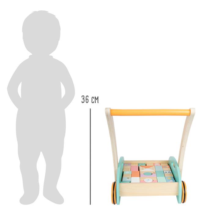 Selected image for SMALL FOOT Drvena hodalica za bebe šarena