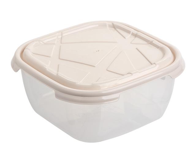 Plastična posuda Frigo Linea quadro 1l, Krem