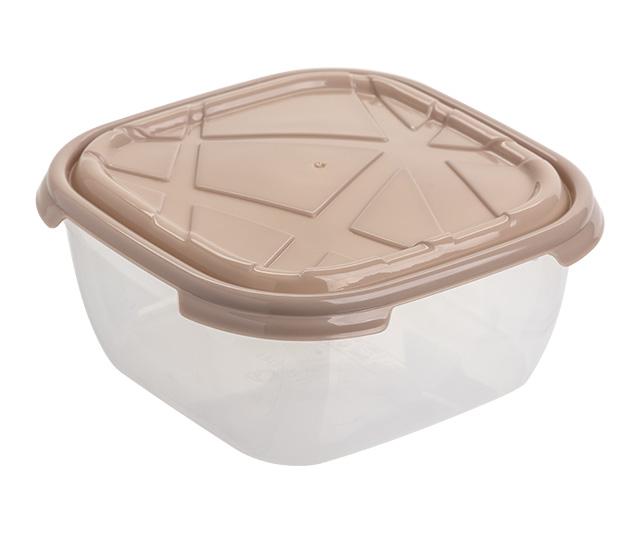 Plastična posuda Frigo Linea quadro 1l, Smeđa