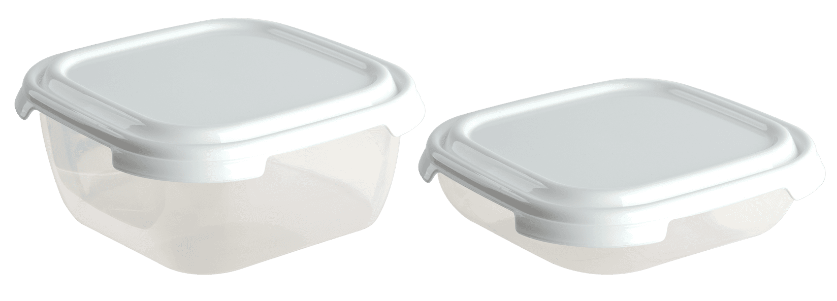 Plastična posuda Frigo Linea set 2/1, Bela