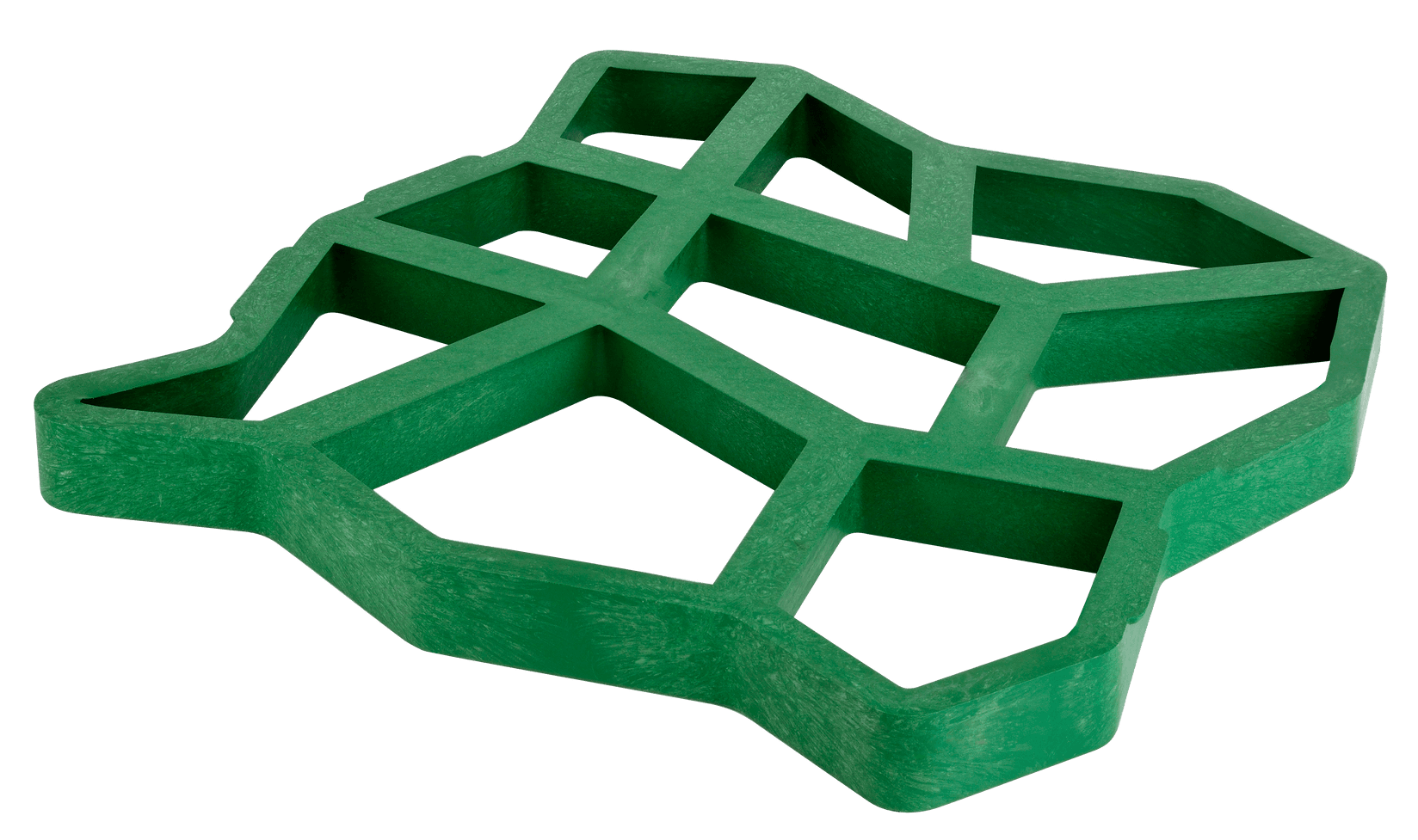 Kalup za popločavanje, 40x40x4.5cm, Zeleni