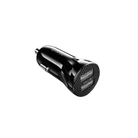 Bavin Auto punjač za telefon, 2xUSB, Crni