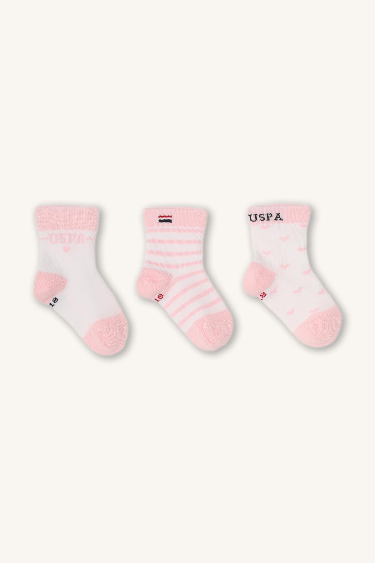 Selected image for U.S. POLO ASSN. Čarape za devojčice USB947, 3 para, Roze