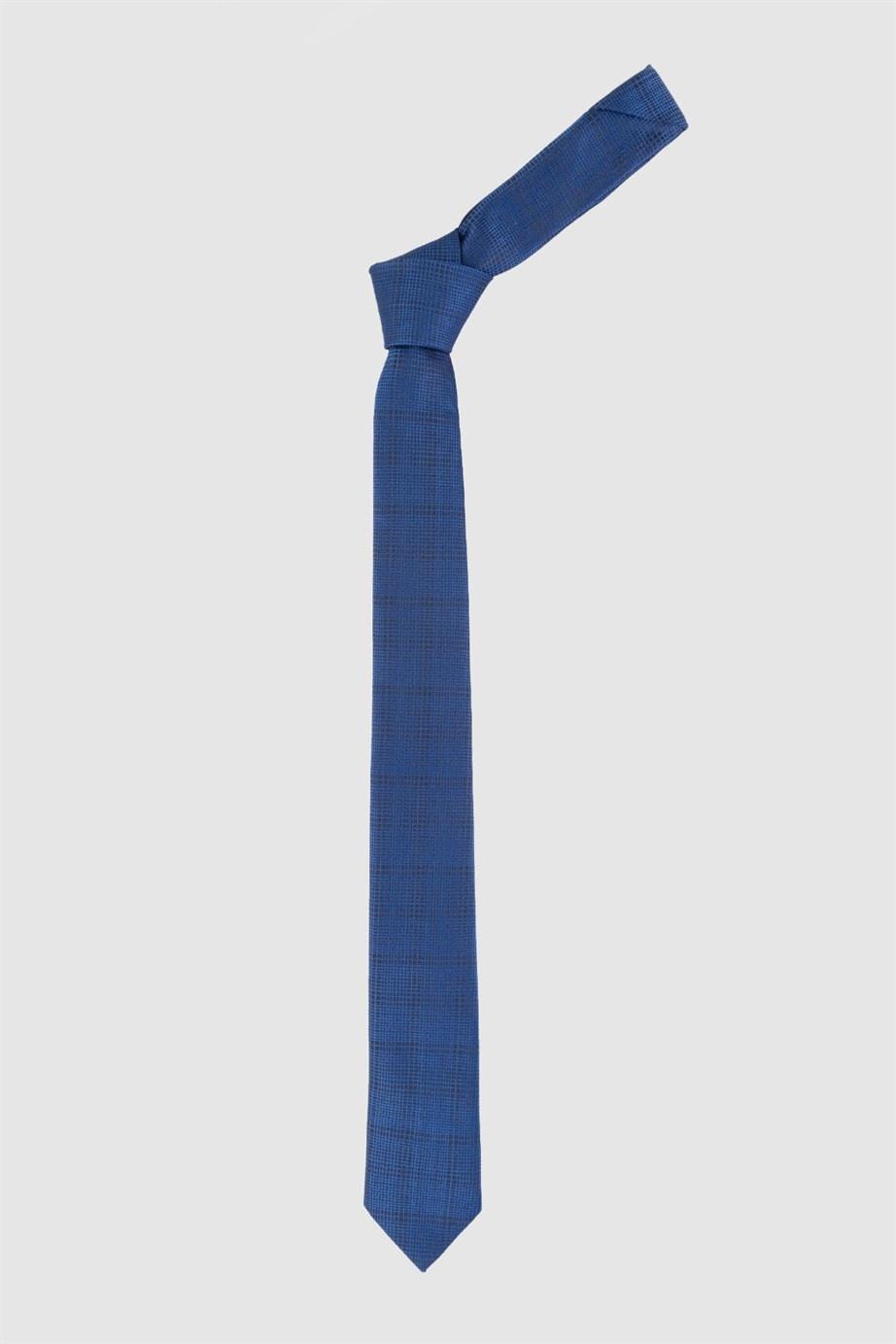 Selected image for TUDORS Karirana uža kravata plava
