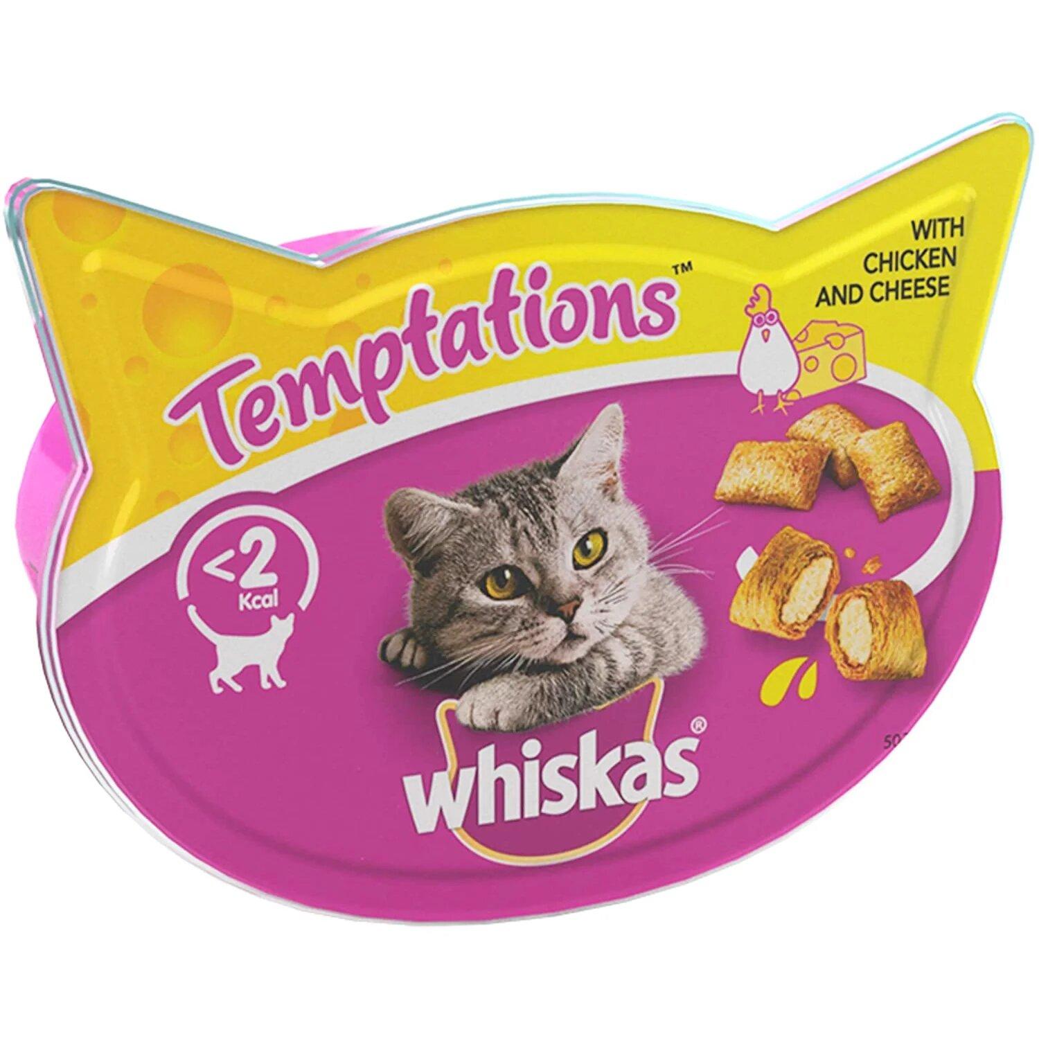 Selected image for WHISKAS Poslastica za mačke Piletina&Sir Temptations 60g