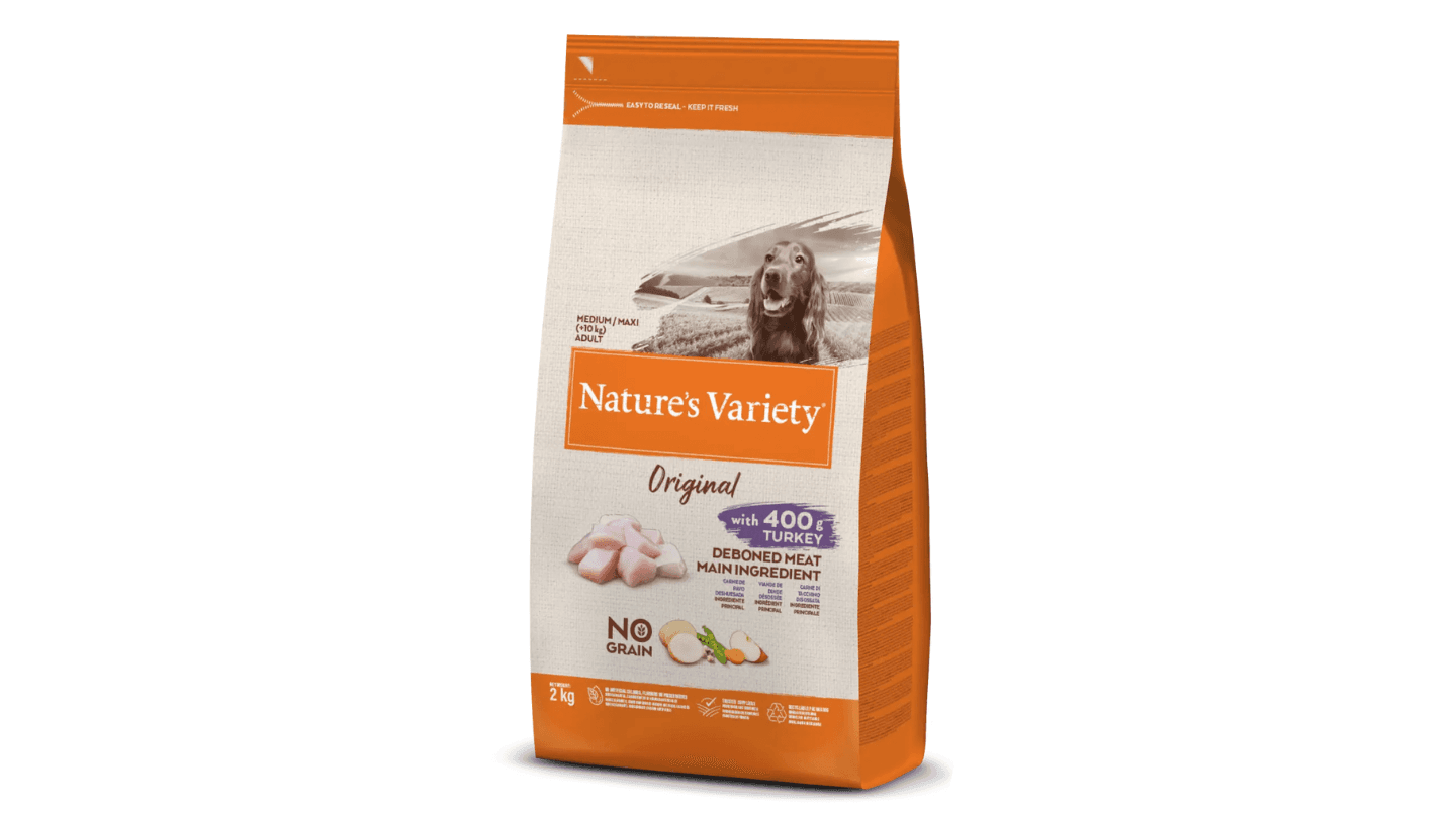 NATURE'S VARIETY Suva hrana za odrasle pse srednjih i vleikih rasa Original No Grain - Ćuretina 2kg
