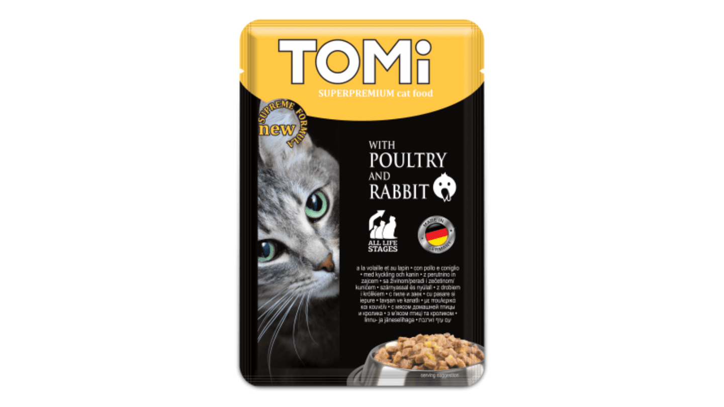 TOMI Sos za mačke živina i zečetina 100g