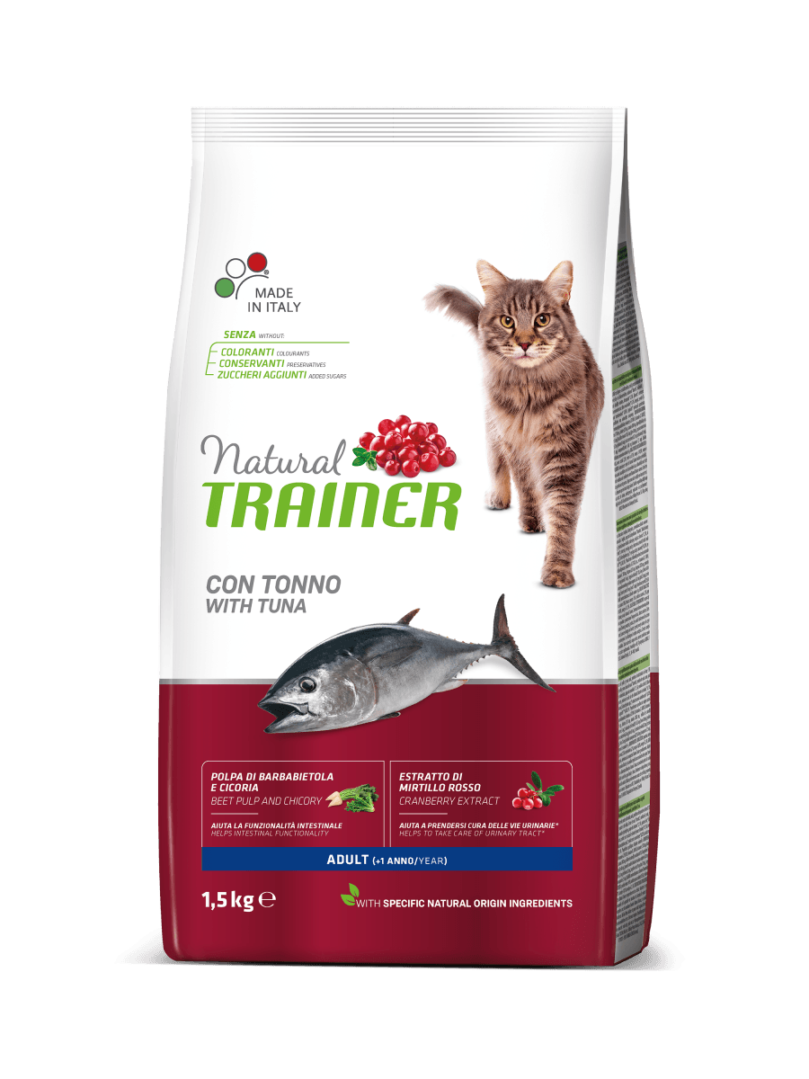 TRAINER Suva hrana za mačke sa ukusom tune Natural adult 1.5kg