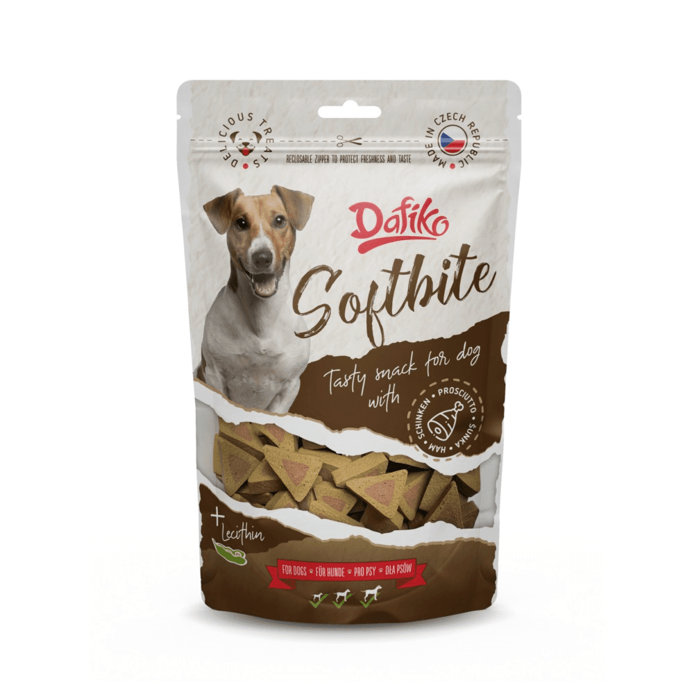 Selected image for DAFIKO Poslastica za pse u obliku trougla sa ukusom šunke Softbite 150g