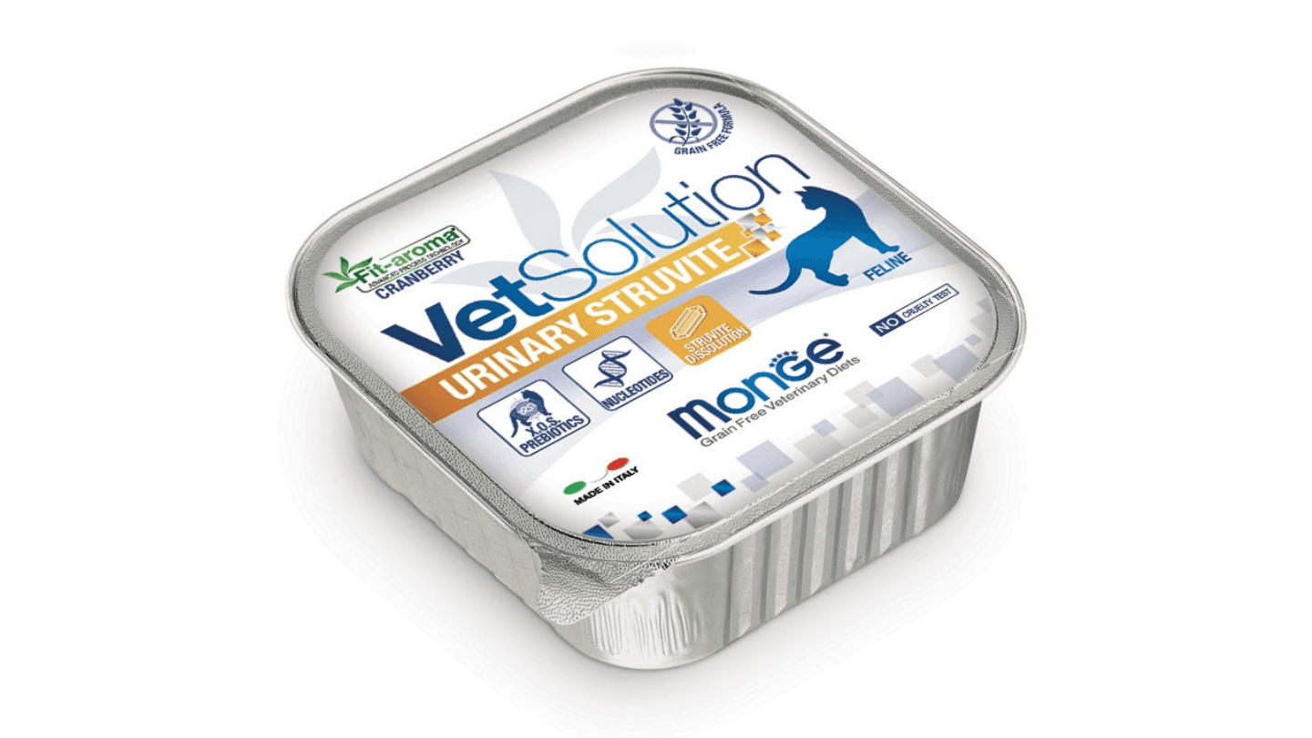 MONGE VETSOLUTION Medicinska hrana za mačke bez žitarica Urinary Struvite 100g