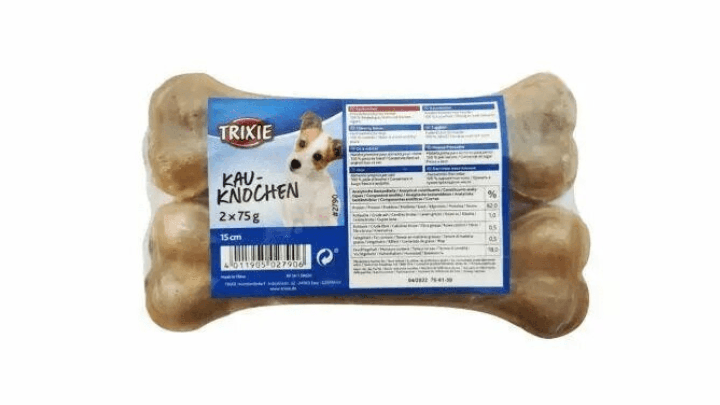 Selected image for TRIXIE Poslastica za pse presovan kožna kost Chewing Bones 13cm 2x60g 2789