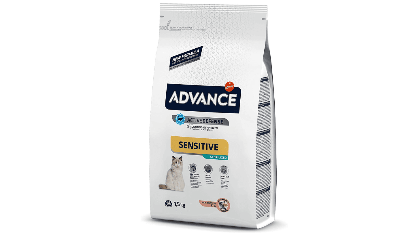 ADVANCE Suva hrana za sterilisane mačke sa ukusom lososa Sensitive 1.5kg