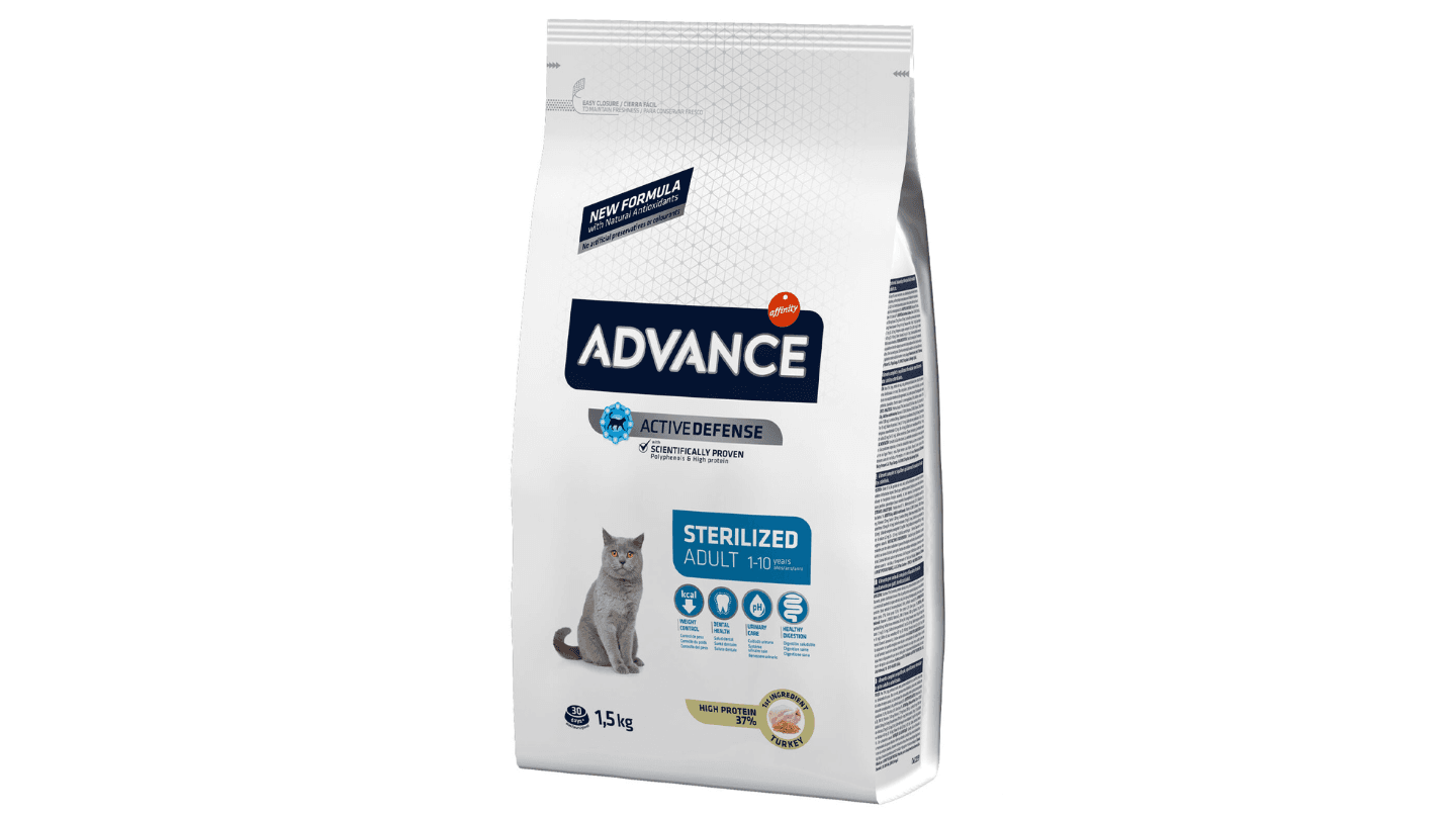 ADVANCE Suva hrana za sterilisane mačke sa ukusom ćuretine 1.5kg