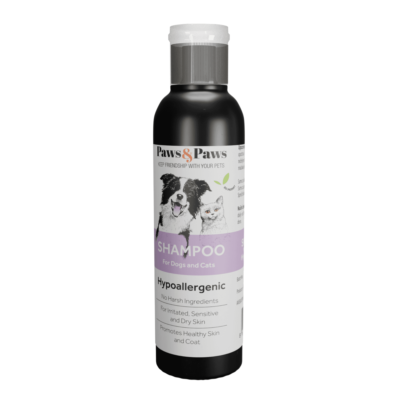 PAWS&PAWS Hypoallergenic šampon za pse i mačke 250ml