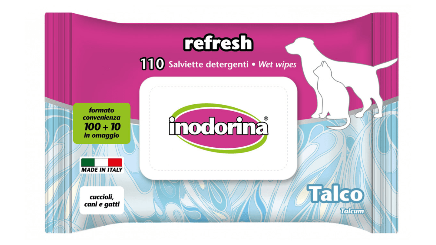 INODORINA Vlažne maramice sa talkom za ljubimce Refresh Talcum 110/1