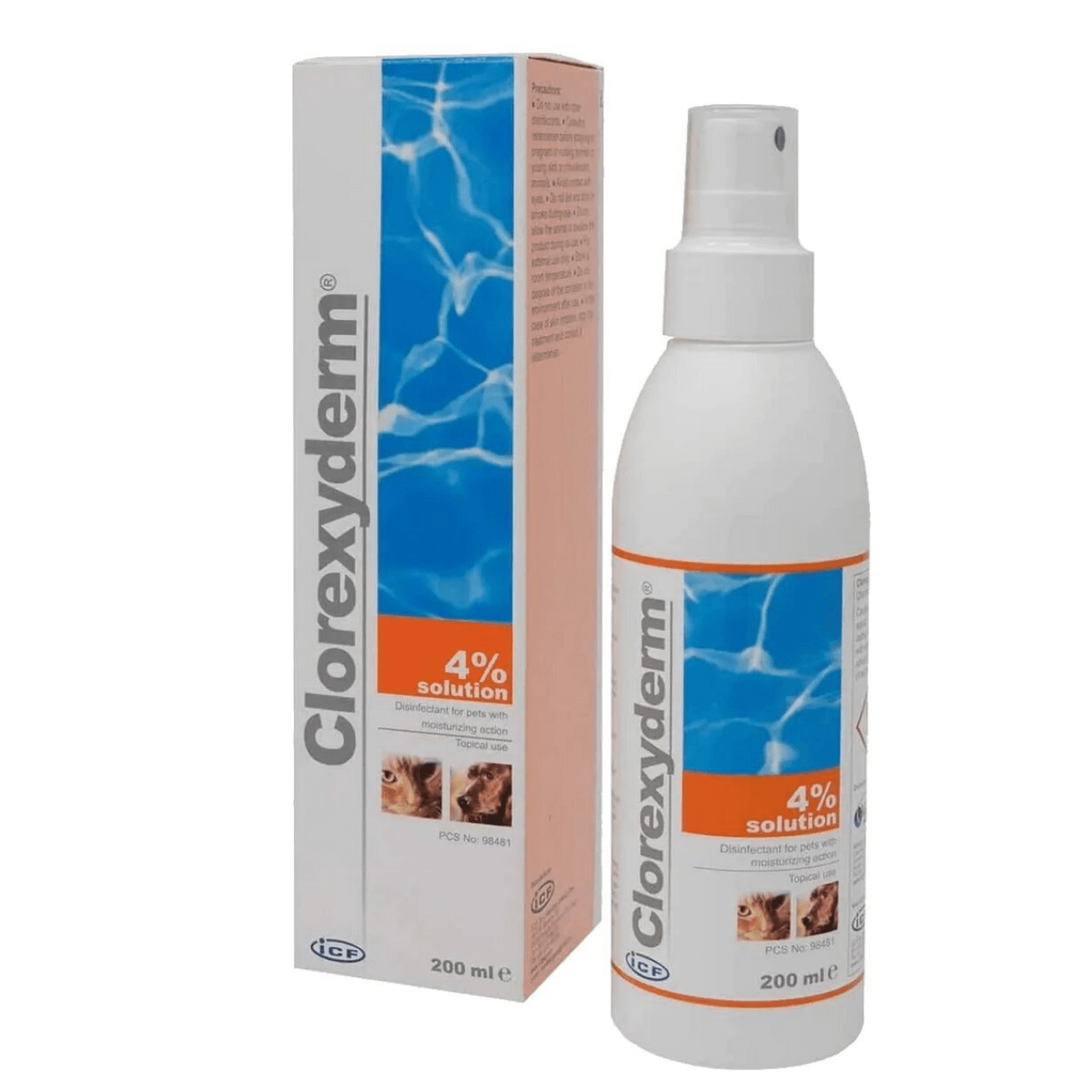 ICF Antiseptični rastvor za pse i mačke Chlorexyderm 200ml