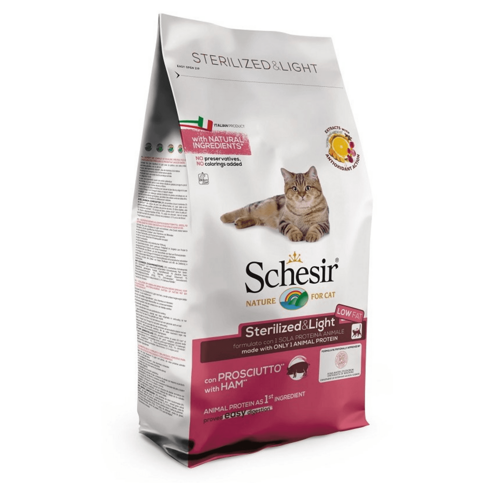 Selected image for SCHESIR Suva hrana za sterilisane mačke sa ukusom šunke 1.5kg