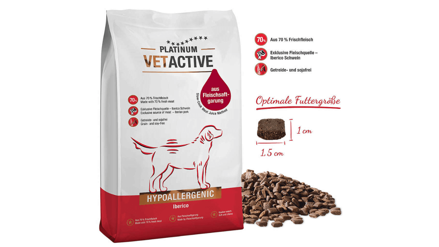 PLATINUM Suva hrana za pse VetActive Hypoallergenic Dog 1.5kg