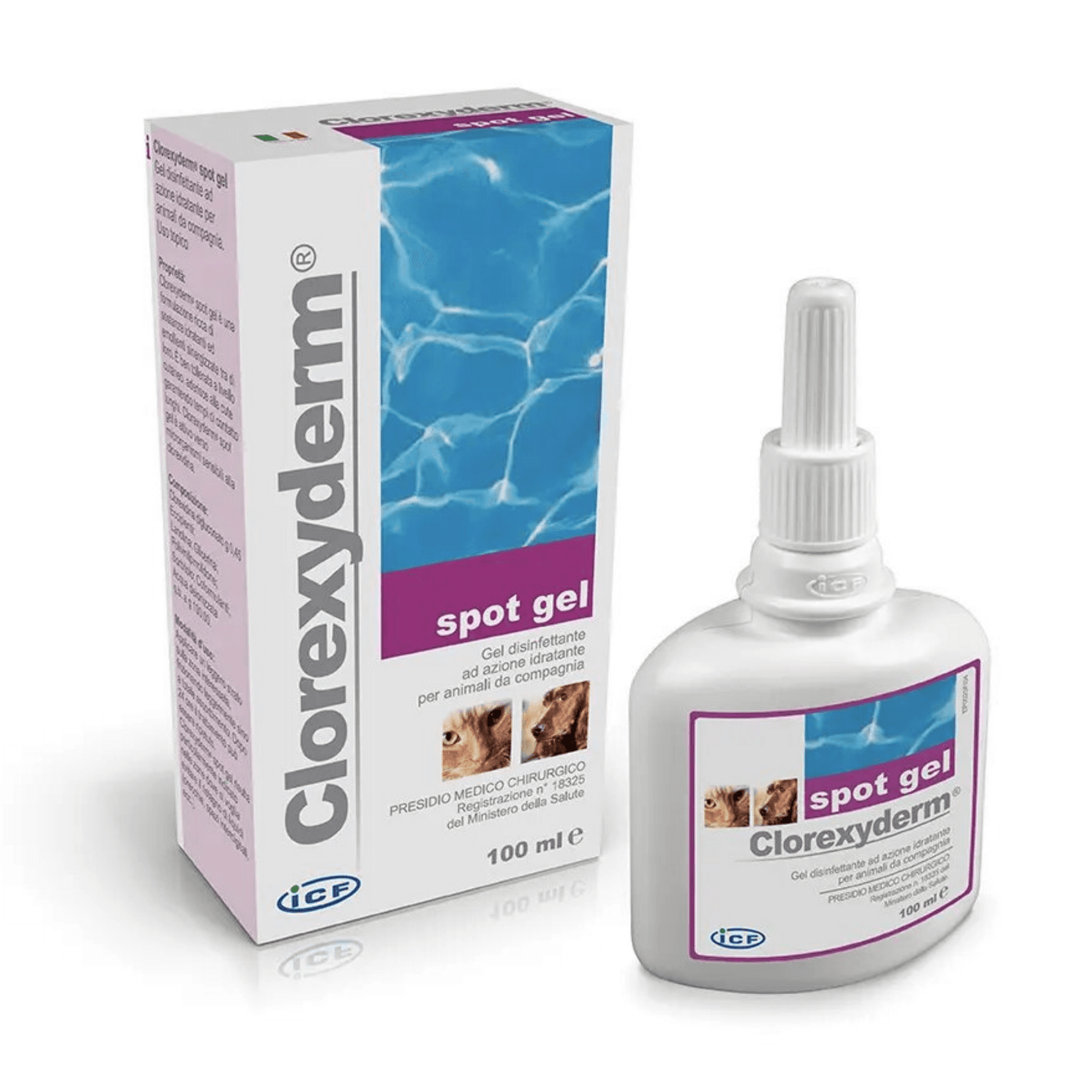 ICF Spot Gel za negu kože za pasa i mačaka Chlorexyderm 100ml