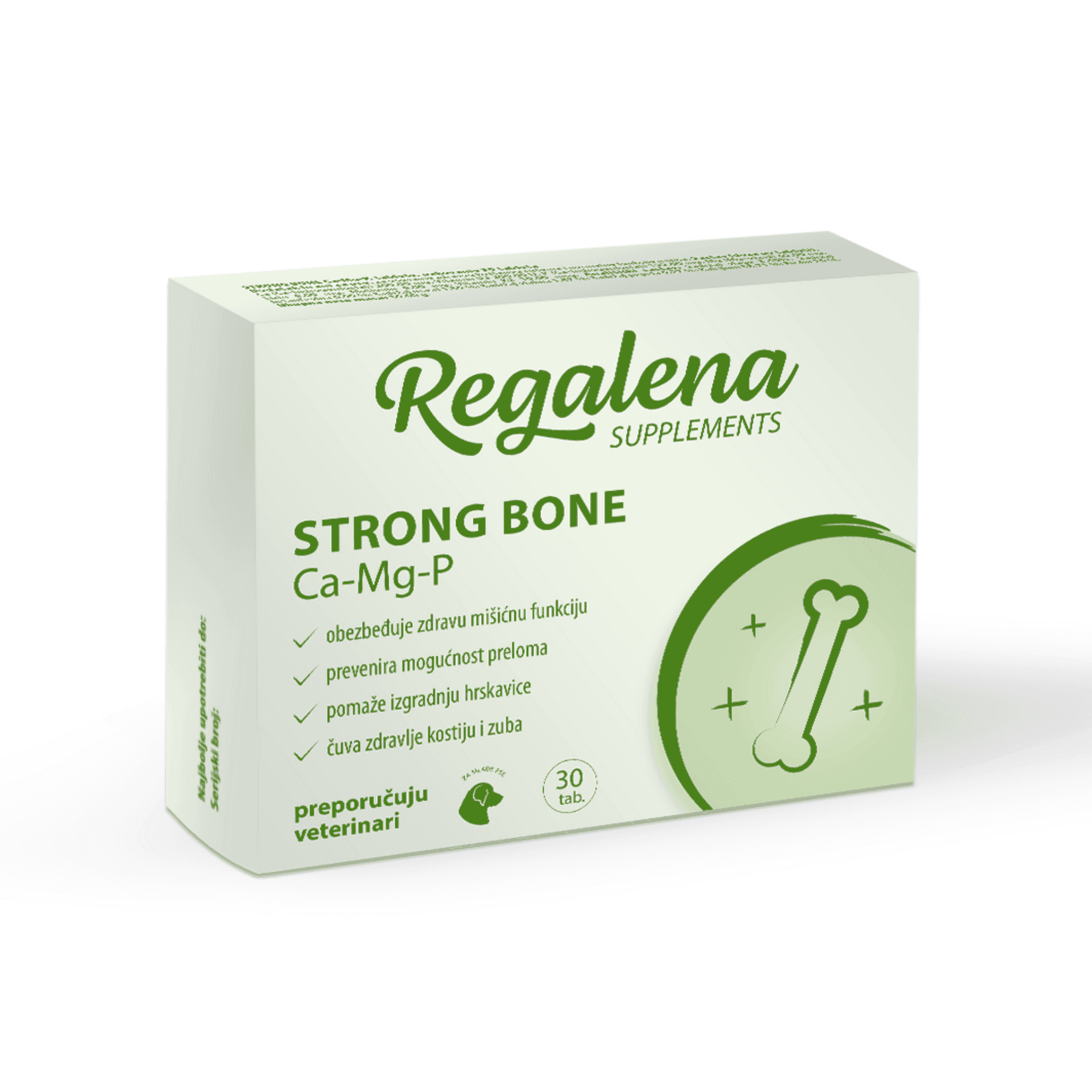 REGALENA Suplement za pse Strong Bone Ca-Mg-P tablete 30/1